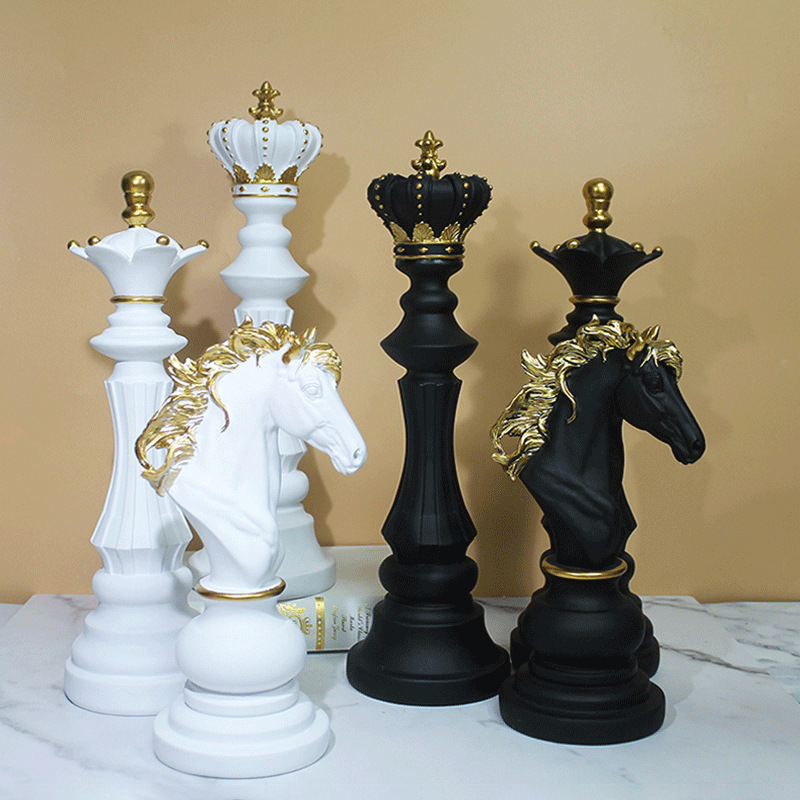 Queen Art Craft - New Nordic Chess Set Pieces Chessmen