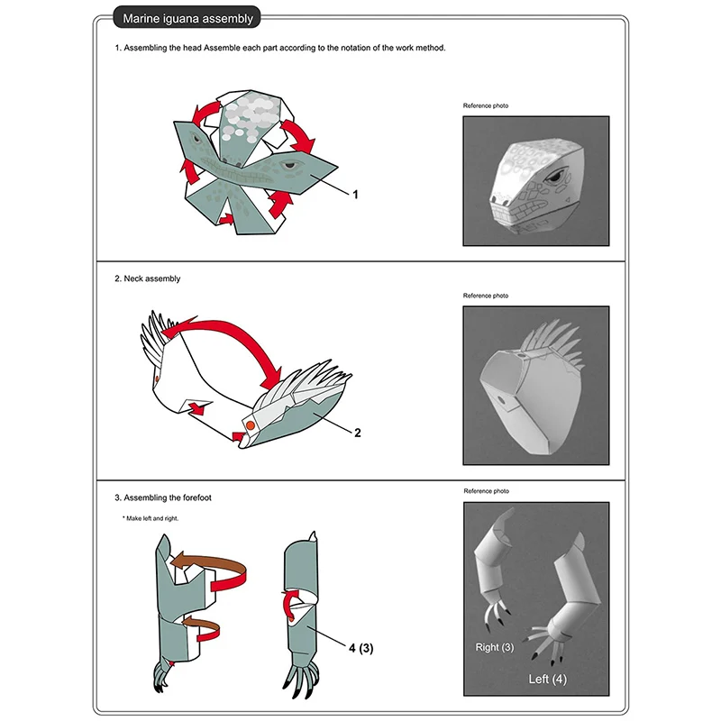 Marine Iguana Origami Art Mini - огляд і ціна Art Craft Cardboard