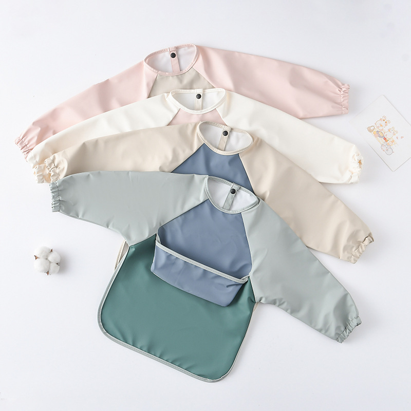 Kids Baby Long Sleeved PU Bibs - огляд і ціна Art Craft For Toddlers