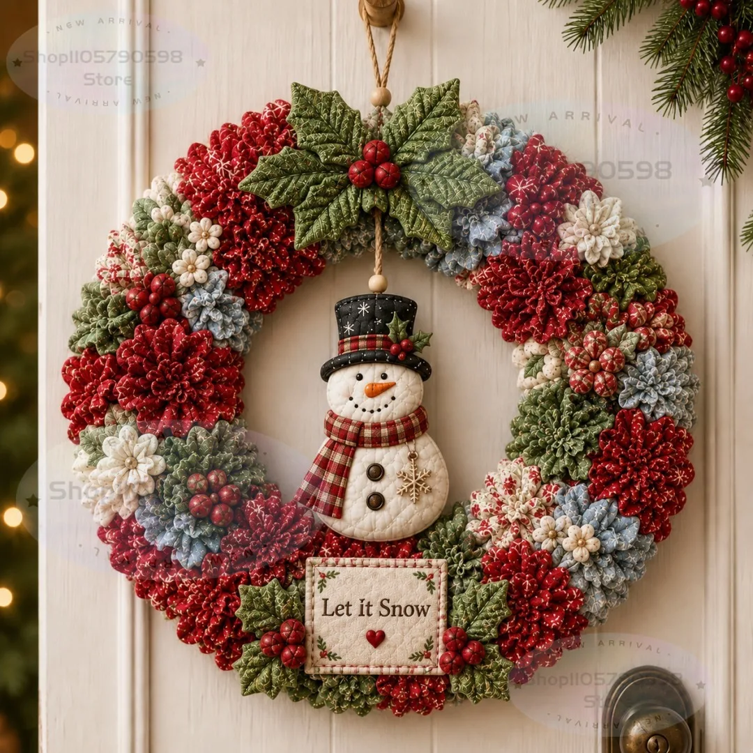 2026 3D Fabric Poke Wreath DIY - огляд і ціна Art Craft Holiday