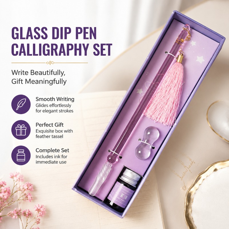 Glass Dip Pen Calligraphy Set  - огляд і ціна Calligraphy Pen Set