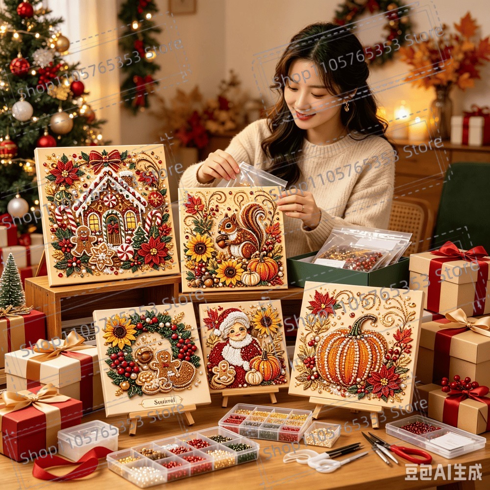 2026 DIY Christmas Pearl Diamo - огляд і ціна Art Craft Holiday