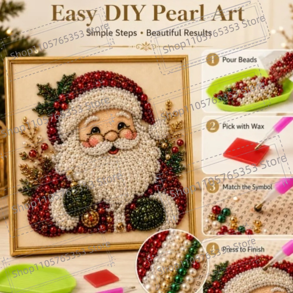 2026 DIY Christmas Pearl Diamo - огляд і ціна Art Craft Holiday