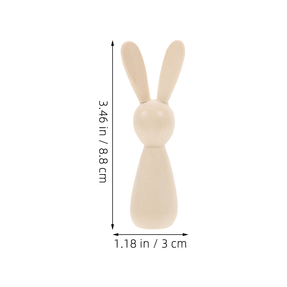 7Pcs Blank Wooden Bunny Peg Na - огляд і ціна Art Craft Rabbit