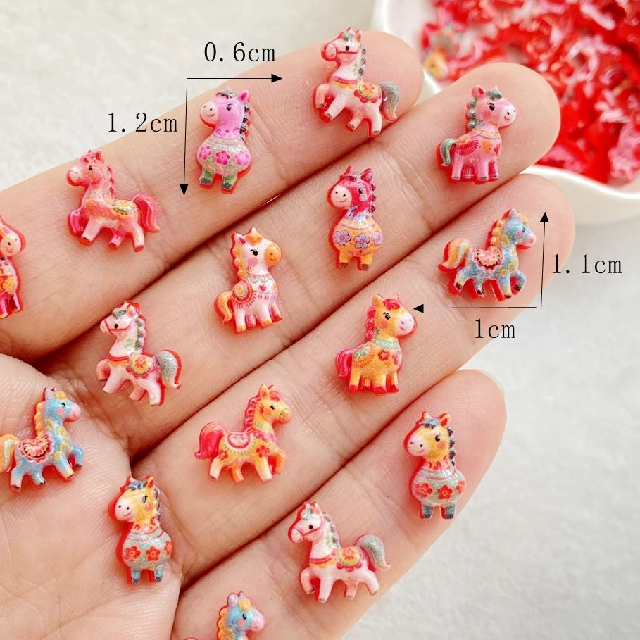 50pcs Resin Cute Mini Red Anim - огляд і ціна Art Craft Easter