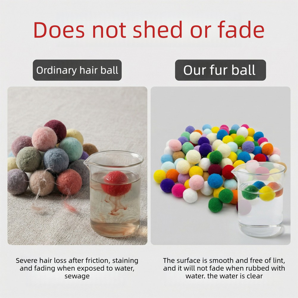 Multicolor Craft Pompom Balls  - огляд і ціна Art Craft Cat