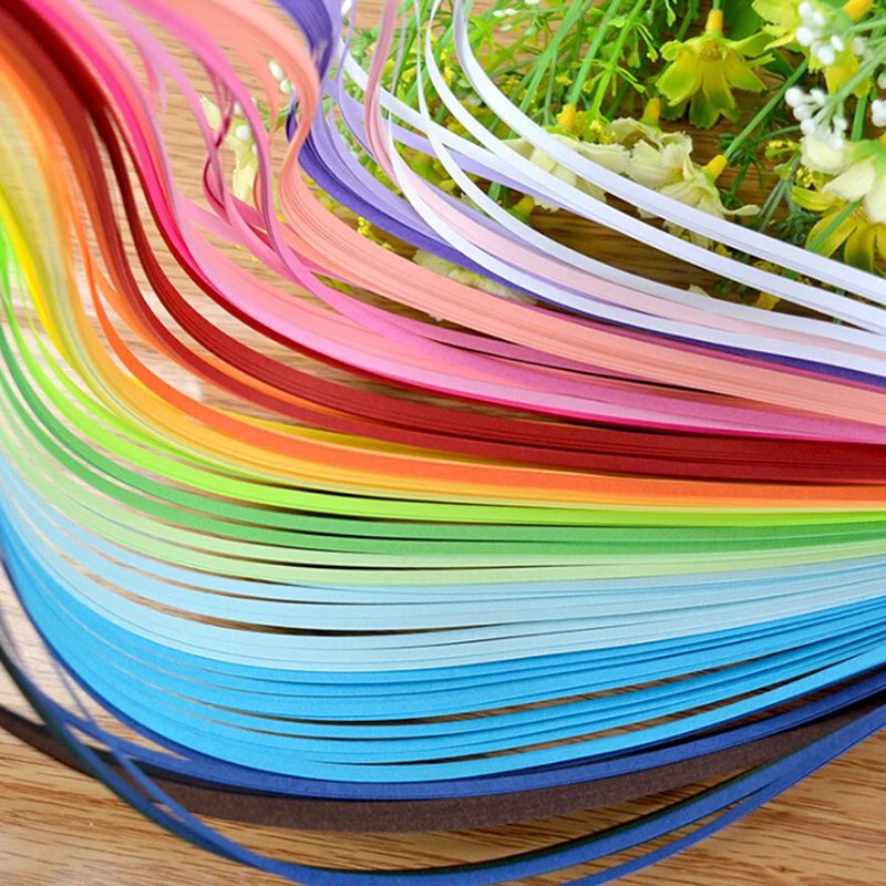600Pcs Rainbow Paper Quilling  - огляд і ціна Art Quilling Craft