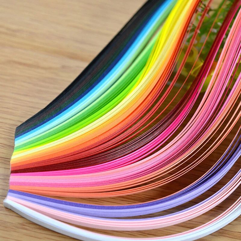 600Pcs Rainbow Paper Quilling  - огляд і ціна Art Quilling Craft