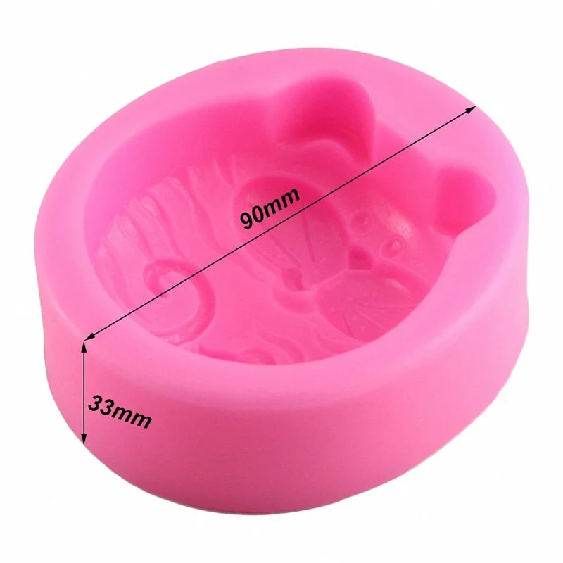 1PC Non-Stick Silicone Mold 3D - огляд і ціна Art Craft Cat