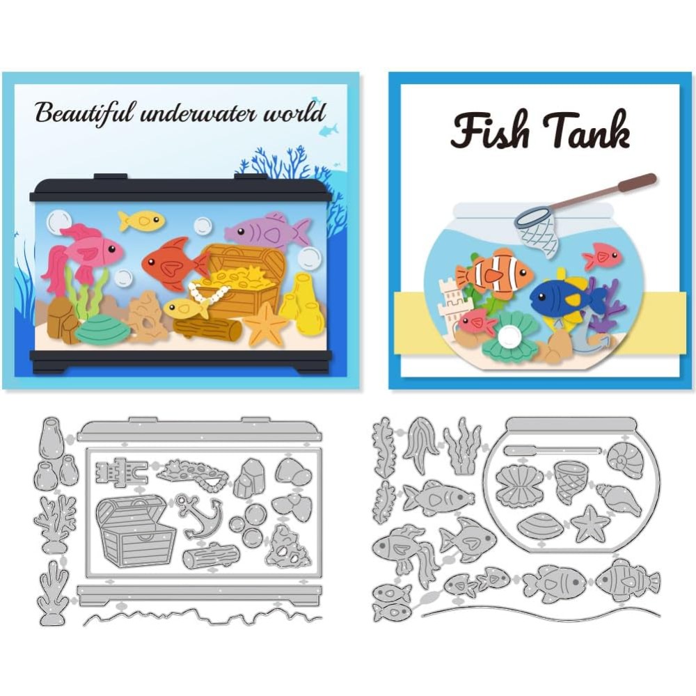 Fish Tank Die Cuts Carbon Stee - огляд і ціна Artwork Craft