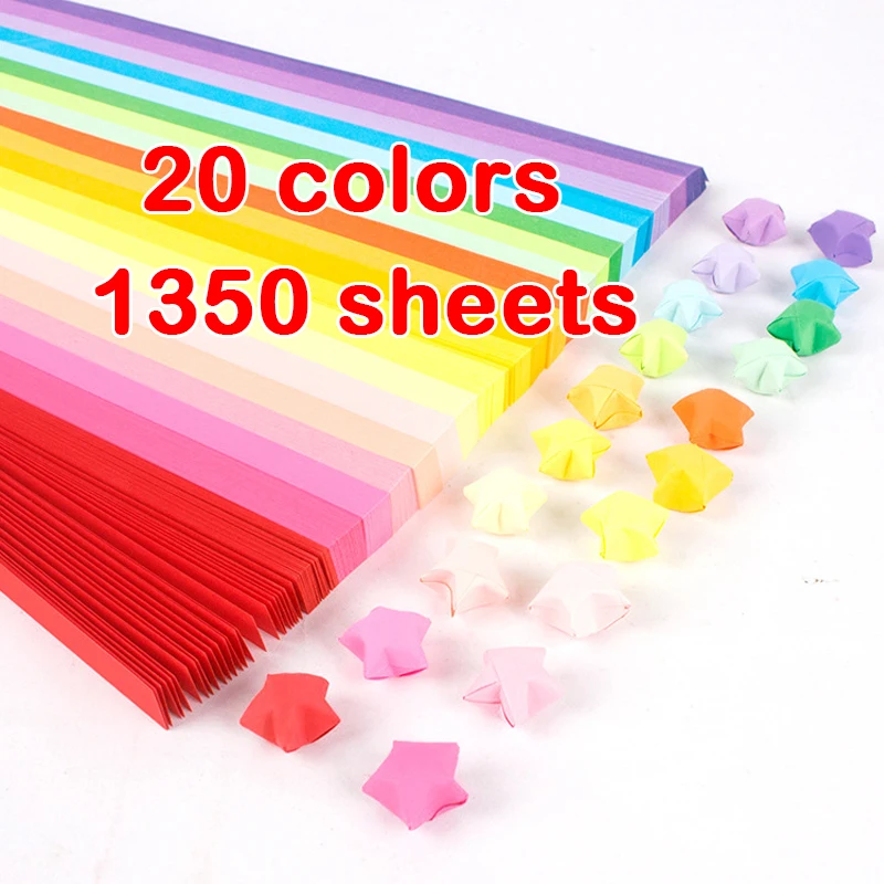 1350 Sheet Star Origami Paper  - огляд і ціна Quilling Paper Strips