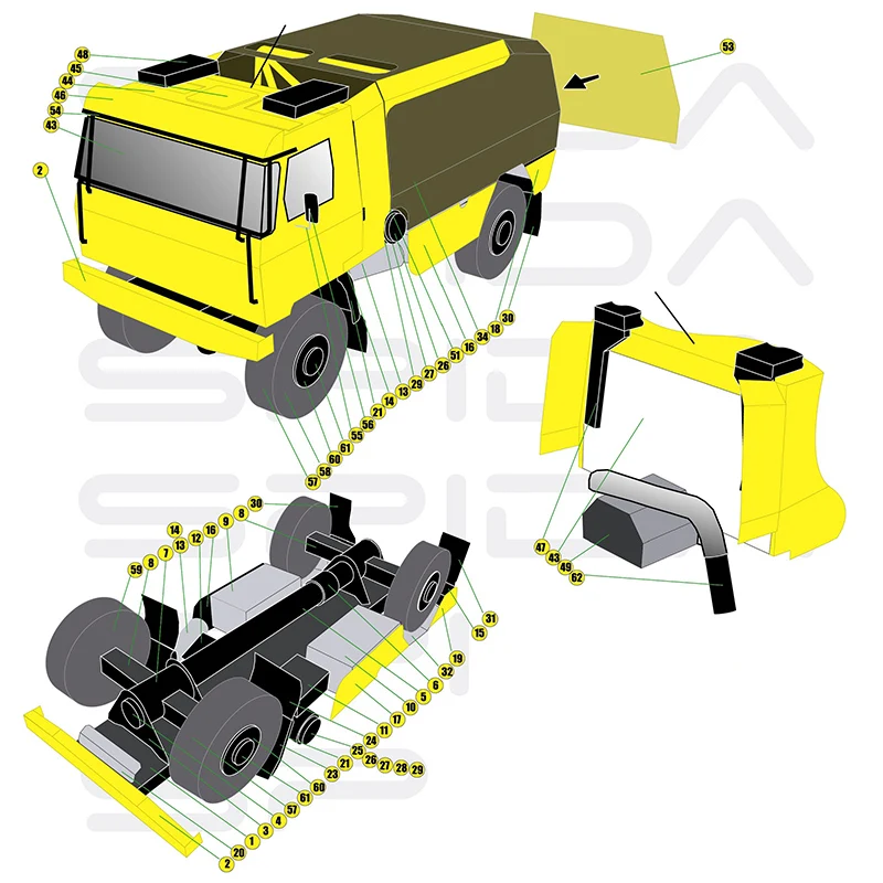 Tatra 815 2008 Truck 1:53 Daka - огляд і ціна Art Craft Cardboard