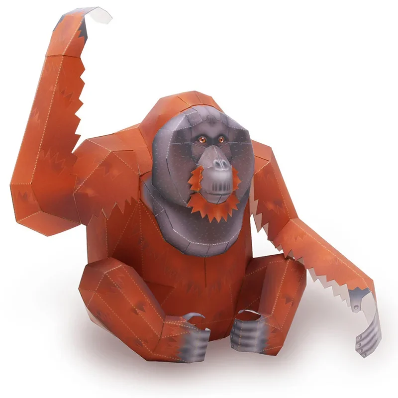 Orangutan Gorilla Origami Art  - огляд і ціна Art Craft Cardboard