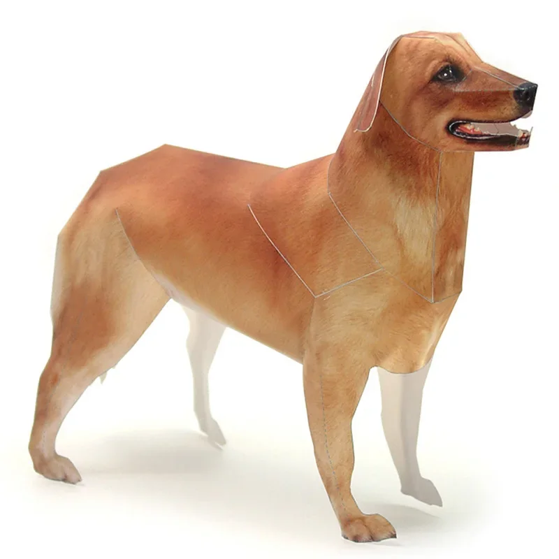 Golden Retriever Dog Paper Mod - огляд і ціна Art Craft Cardboard