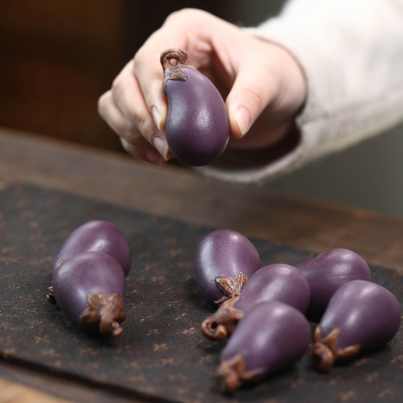 Purple Sand Eggplant Tea Pet H - огляд і ціна Art And Craft Vegetable