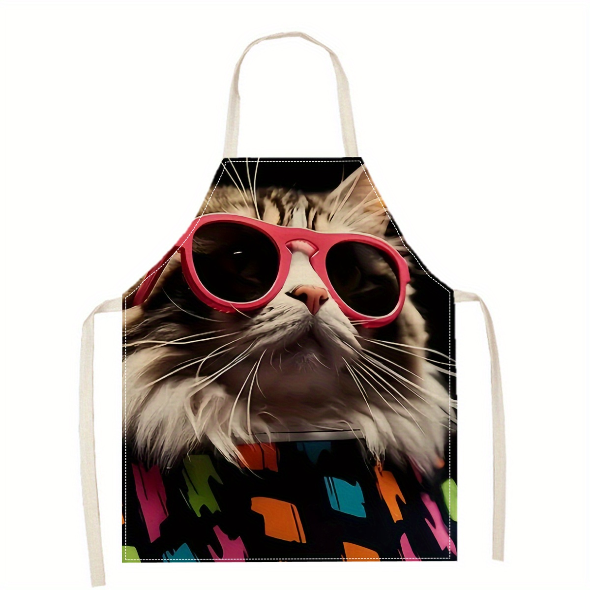 Linen Apron Funny Cat Sunglass - огляд і ціна Art And Craft Sunglasses