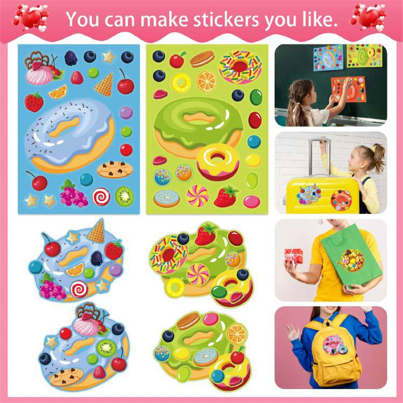 Make a Face Donut Stickers for - огляд і ціна Art Craft For Toddlers