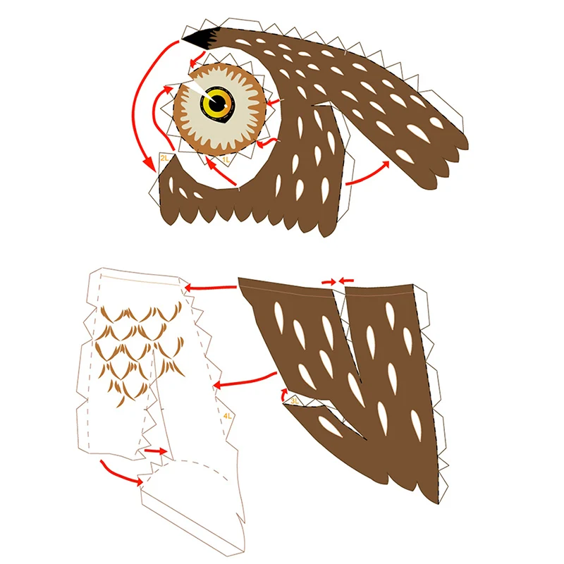 Little Owl Origami Art Mini 3D - огляд і ціна Art Craft Cardboard