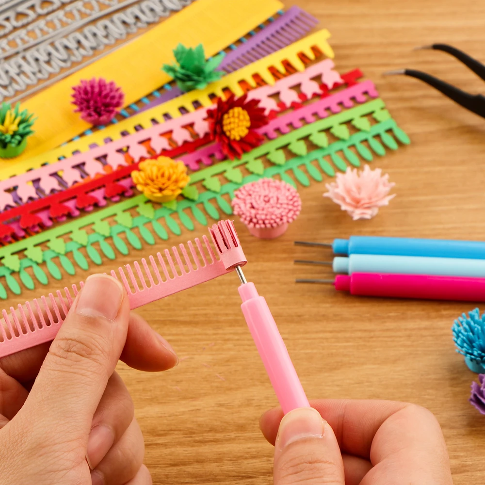 3D Spiral Flower Cutting Dies  - огляд і ціна Quilling Paper Strips